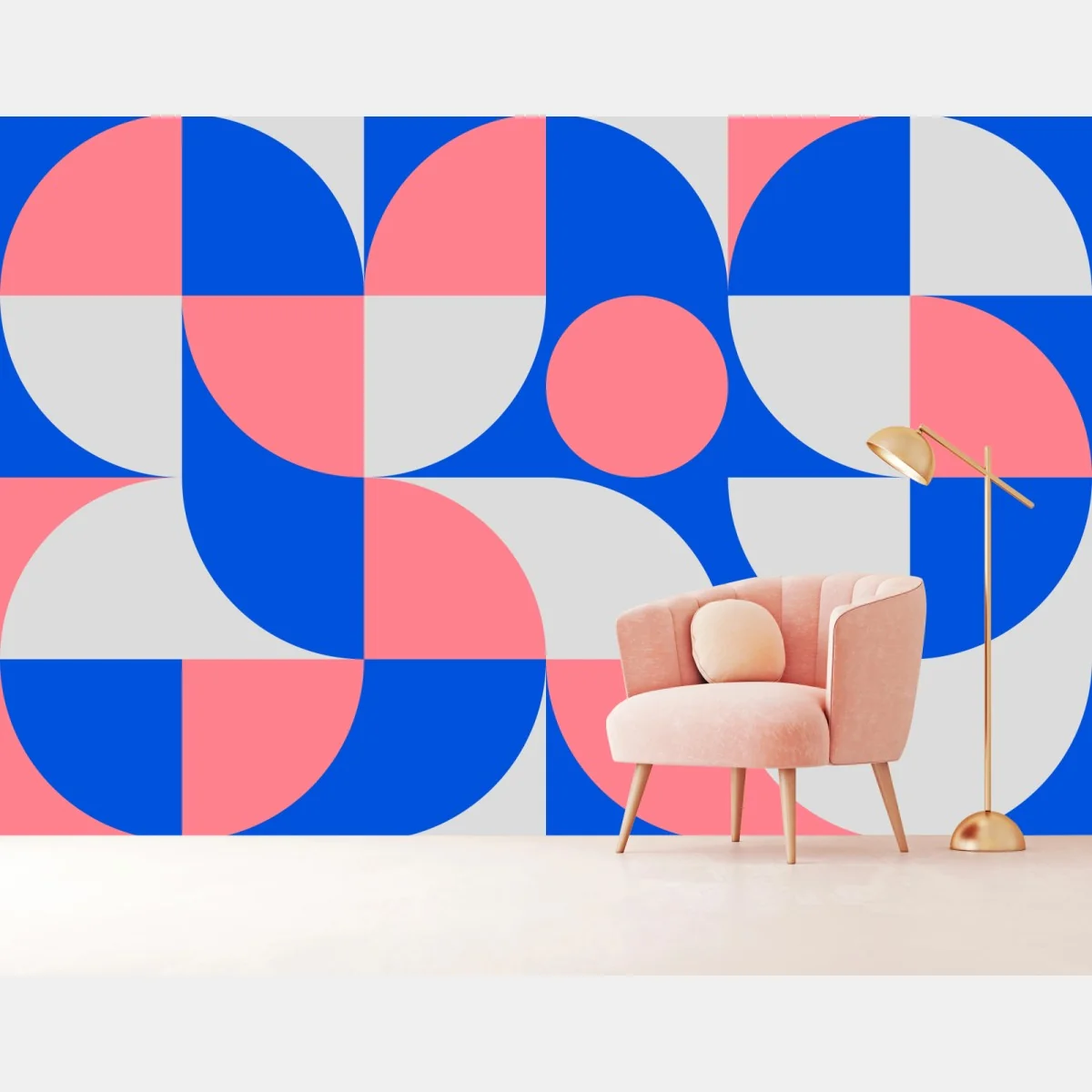 Fototapeta skandynawska kompozycja geometryczna – Wallissimo® Fototapeta skandynawska kompozycja geometryczna – Wallissimo®