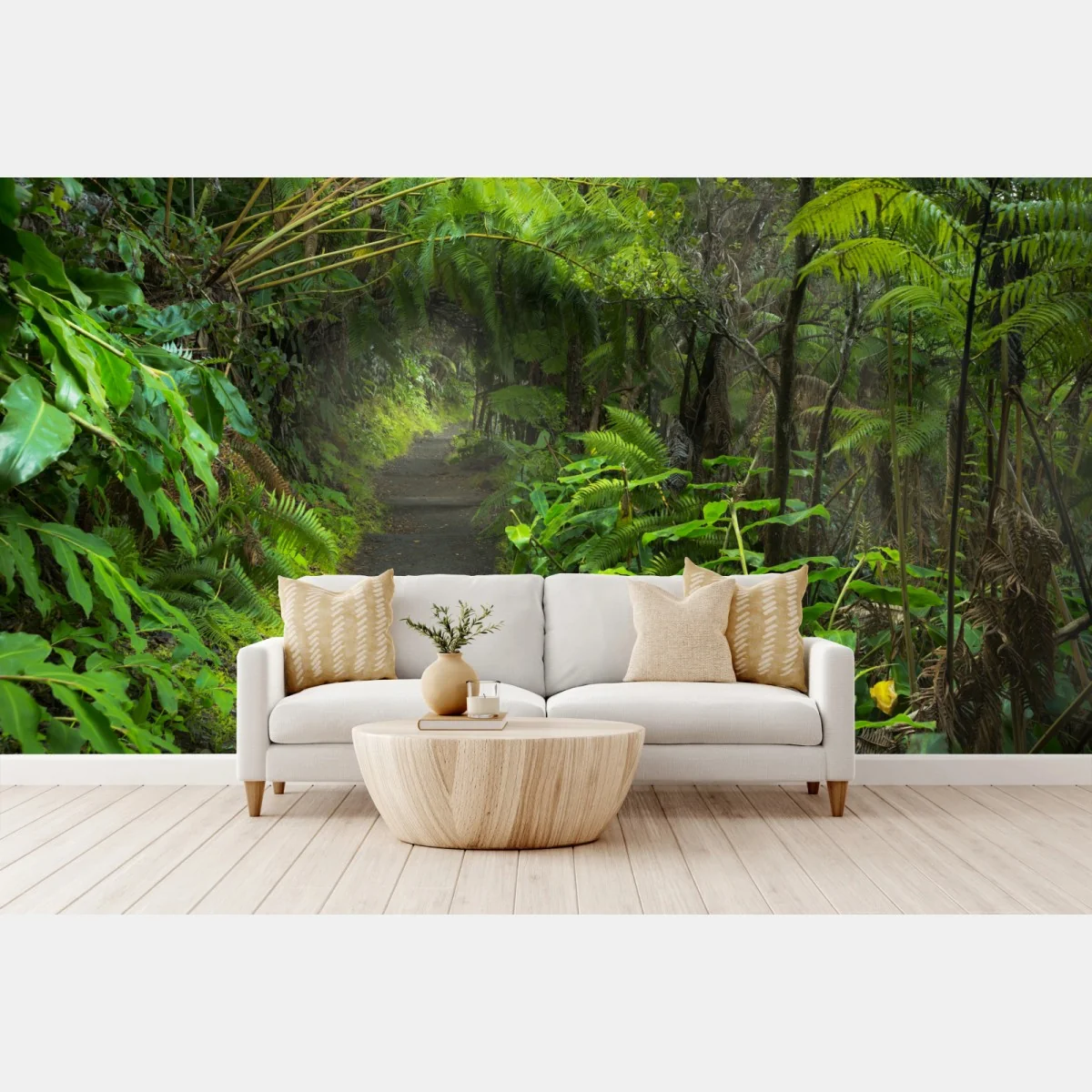 Fototapeta bujny las deszczowy na szlaku Kilauea Iki, Hawaje – Wallissimo® Fototapeta bujny las deszczowy na szlaku Kilauea Iki, Hawaje – Wallissimo®