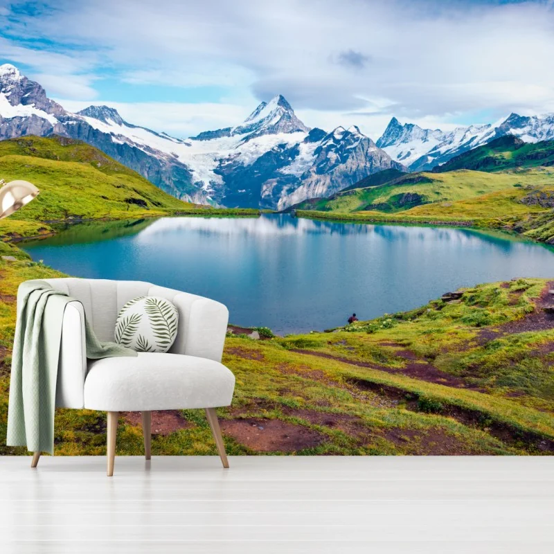 Fototapeta spokojny poranek nad Bachalpsee, Szwajcaria – Wallissimo® Fototapeta spokojny poranek nad Bachalpsee, Szwajcaria – Wallissimo®