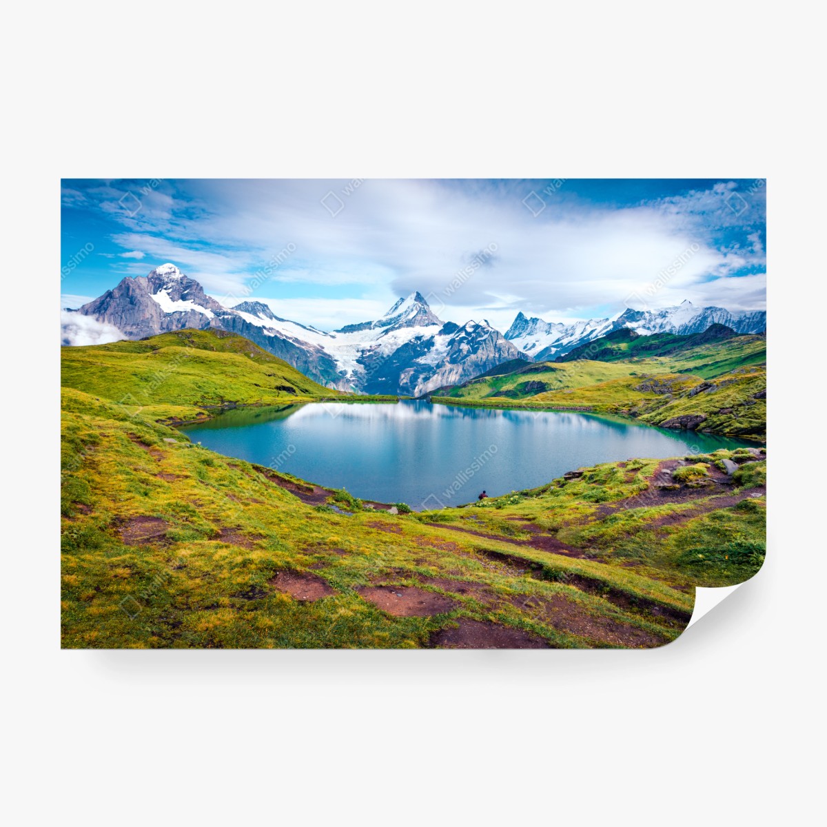 Fototapeta spokojny poranek nad Bachalpsee, Szwajcaria – Wallissimo® Fototapeta spokojny poranek nad Bachalpsee, Szwajcaria – Wallissimo®