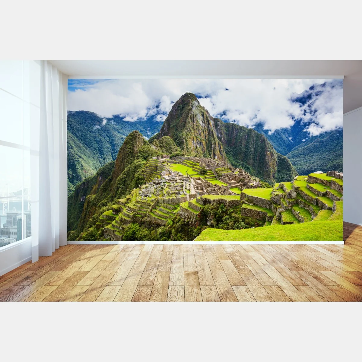 Fototapeta Machu Picchu starożytne tarasy górskie – Wallissimo® Fototapeta Machu Picchu starożytne tarasy górskie – Wallissimo®