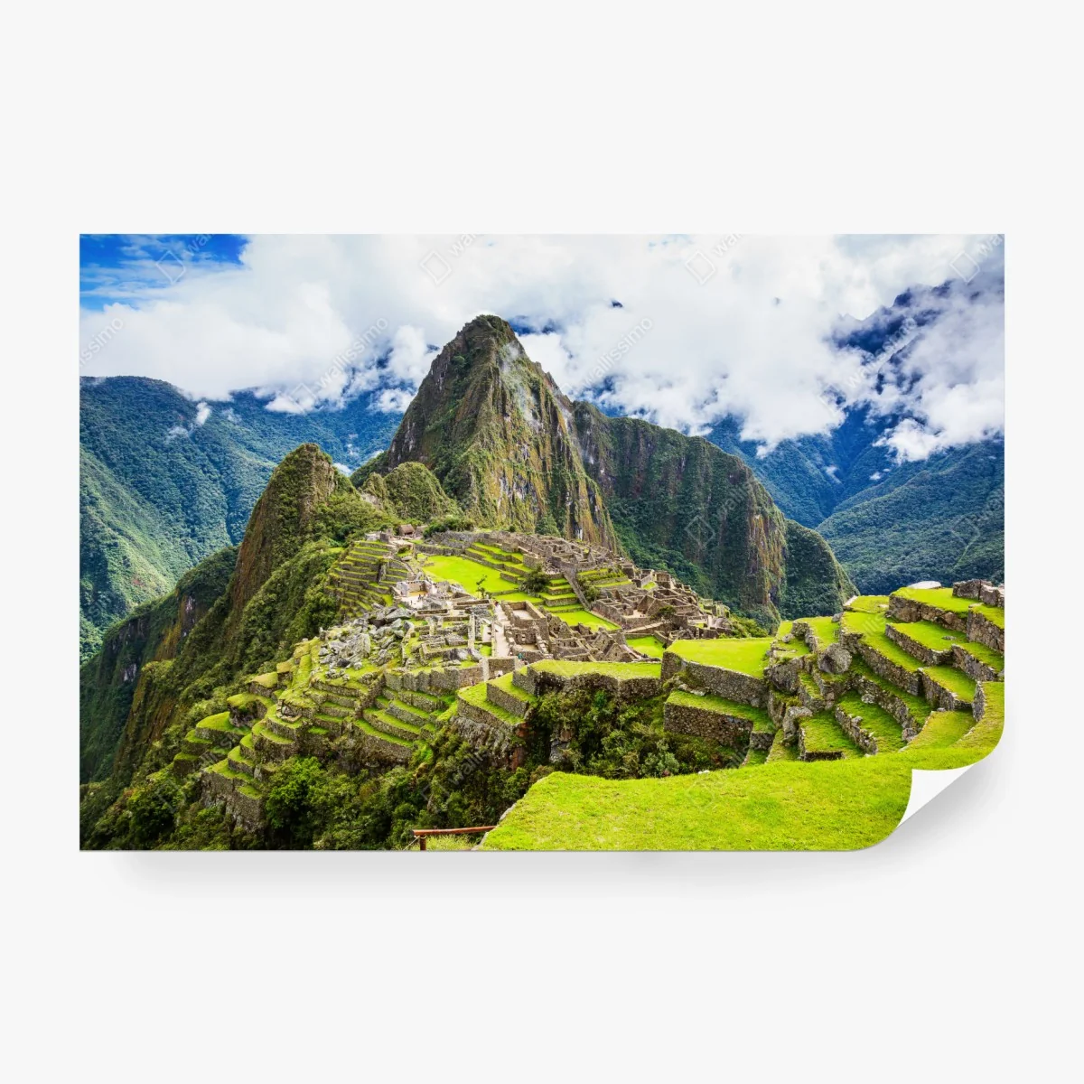 Fototapeta Machu Picchu starożytne tarasy górskie – Wallissimo® Fototapeta Machu Picchu starożytne tarasy górskie – Wallissimo®