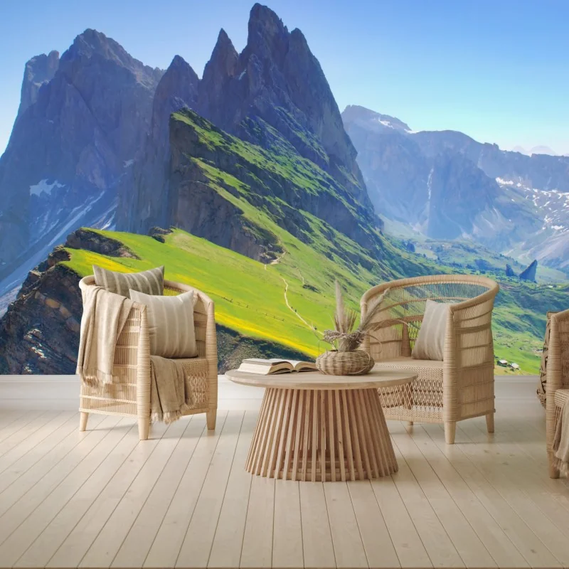 Fototapeta majestatyczne Seceda w Dolomitach – Wallissimo® Fototapeta majestatyczne Seceda w Dolomitach – Wallissimo®