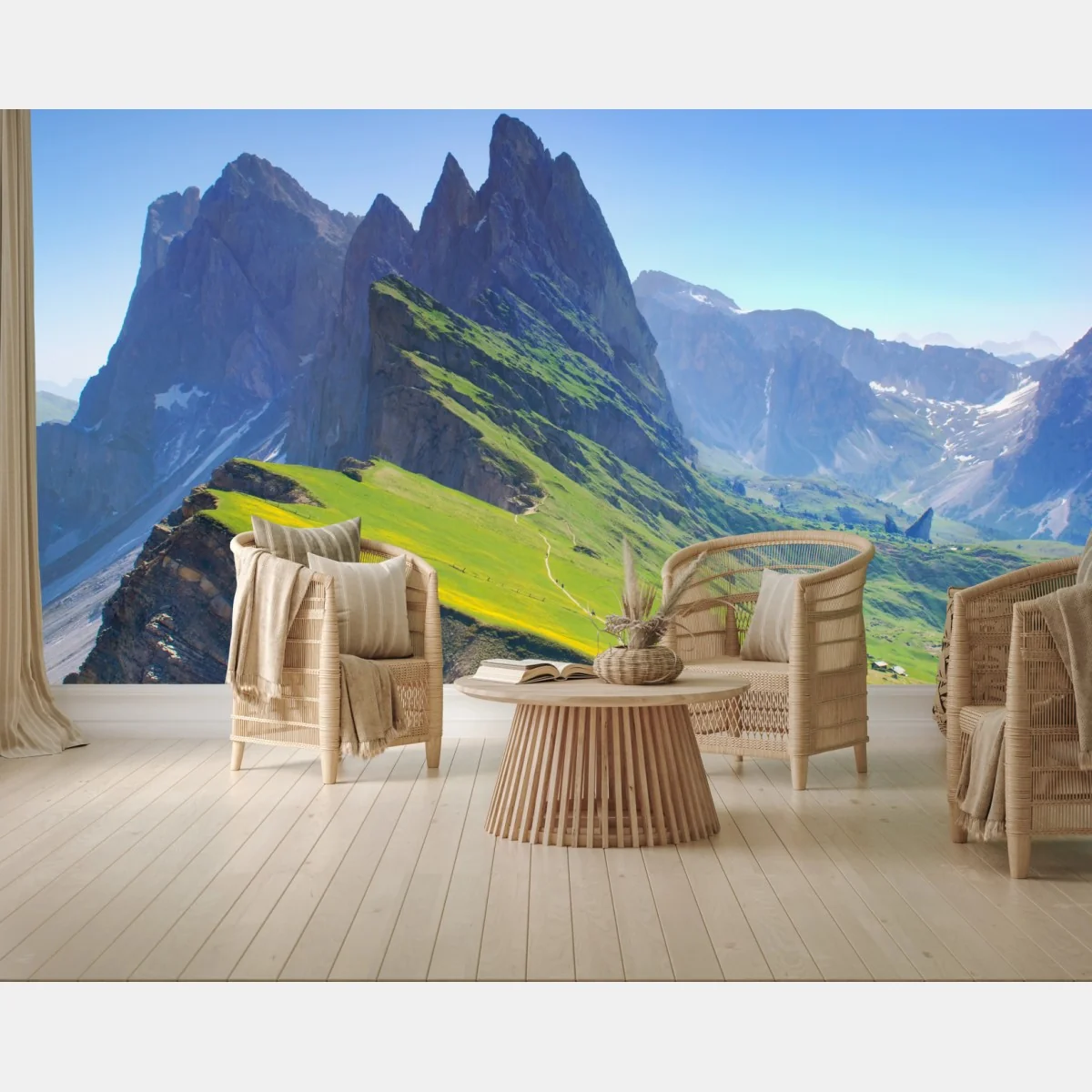 Fototapeta majestatyczne Seceda w Dolomitach – Wallissimo® Fototapeta majestatyczne Seceda w Dolomitach – Wallissimo®