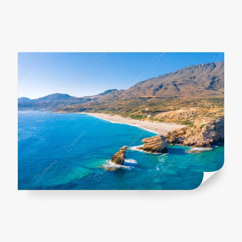 Fototapeta turkusowe wybrzeże panorama plaży – Wallissimo® Fototapeta turkusowe wybrzeże panorama plaży – Wallissimo®