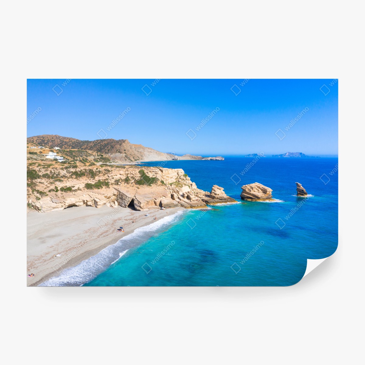 Fototapeta turkusowa nadmorska oaza – Wallissimo® Fototapeta turkusowa nadmorska oaza – Wallissimo®