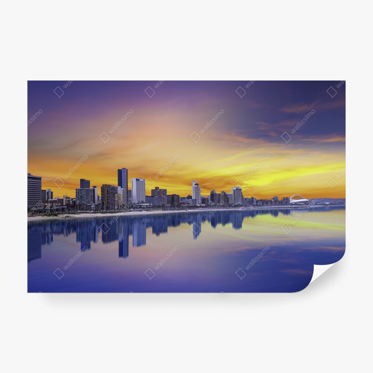 Fototapeta Durban zmierzchowa panorama nad plażą – Wallissimo® Fototapeta Durban zmierzchowa panorama nad plażą – Wallissimo®