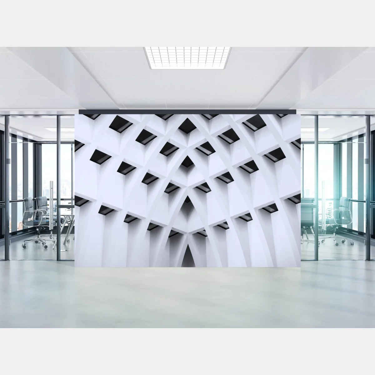 Fototapeta geometryczny łukowy sufit – Wallissimo® Fototapeta geometryczny łukowy sufit – Wallissimo®