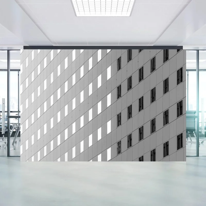 Fototapeta minimalistyczna fasada z geometrycznym wzorem – Wallissimo® Fototapeta minimalistyczna fasada z geometrycznym wzorem – Wallissimo®