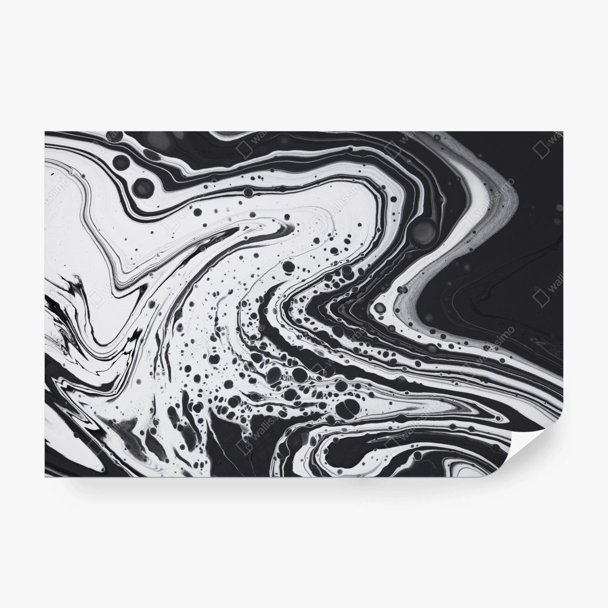 Fototapeta czarno-biała marmurowa abstrakcja – Wallissimo® Fototapeta czarno-biała marmurowa abstrakcja – Wallissimo®