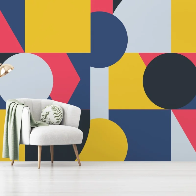 Fototapeta żywa geometryczna kompozycja – Wallissimo® Fototapeta żywa geometryczna kompozycja – Wallissimo®