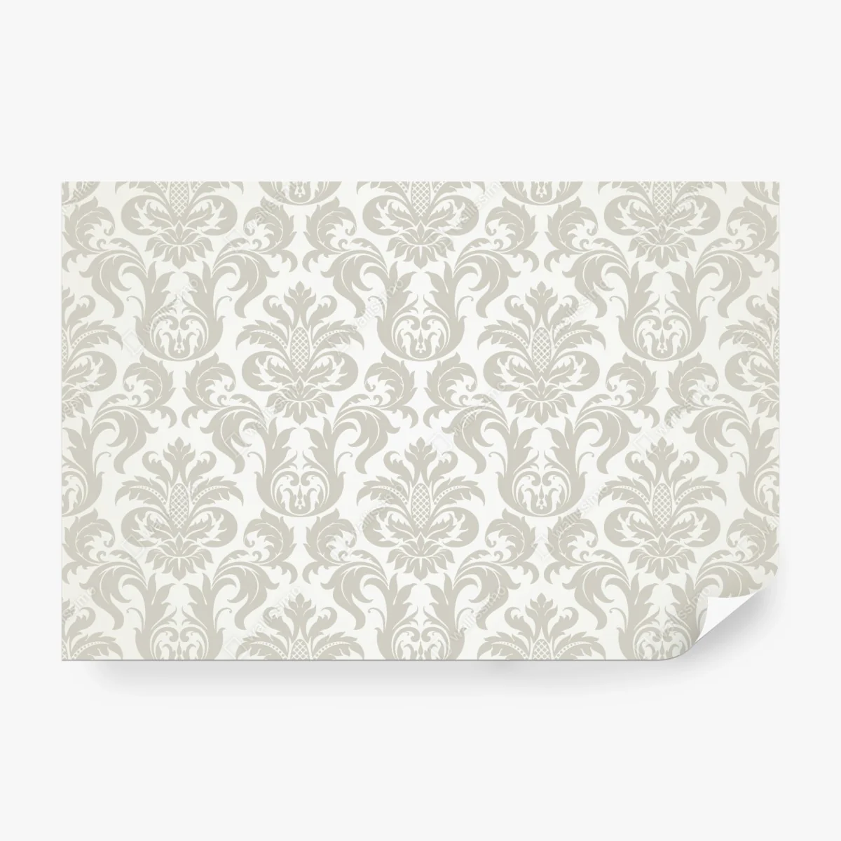 Fototapeta elegancki beżowy wzór damask – Wallissimo® Fototapeta elegancki beżowy wzór damask – Wallissimo®