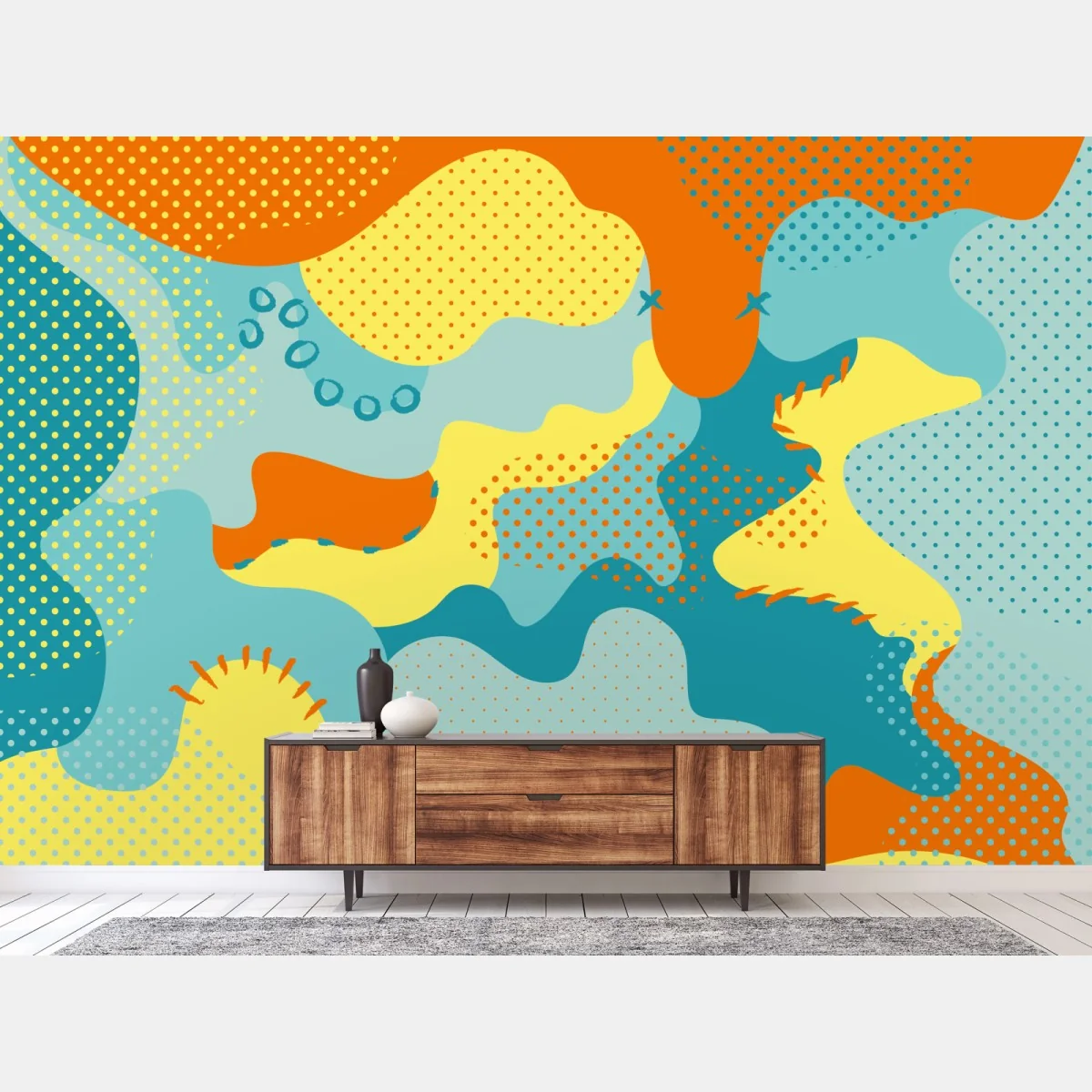 Fototapeta żywy abstrakcyjny motyw pop-art – Wallissimo® Fototapeta żywy abstrakcyjny motyw pop-art – Wallissimo®