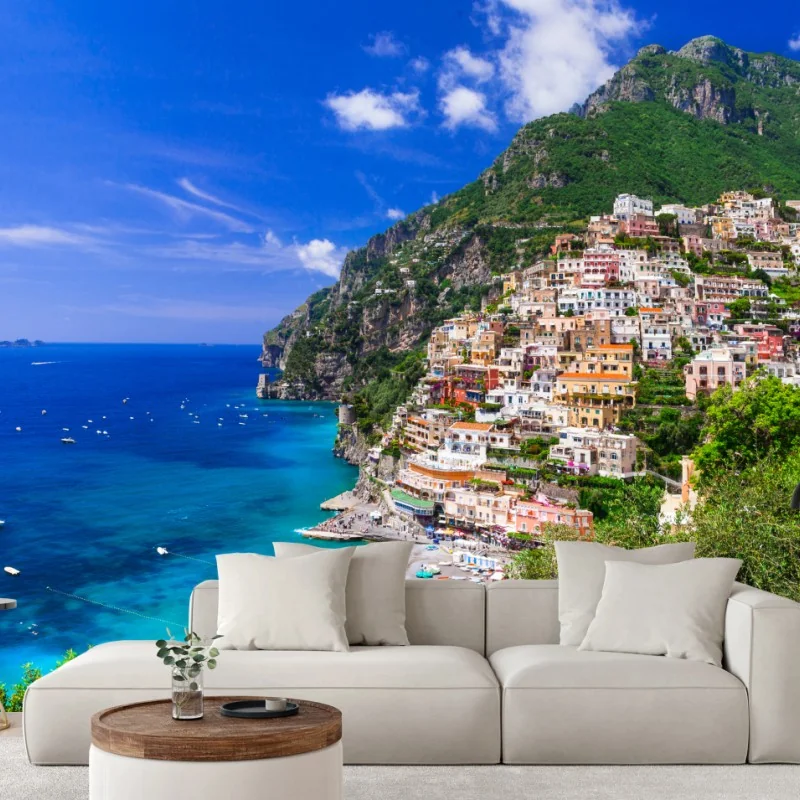 Fototapeta słoneczna panorama Positano na Wybrzeżu Amalfi – Wallissimo® Fototapeta słoneczna panorama Positano na Wybrzeżu Amalfi – Wallissimo®