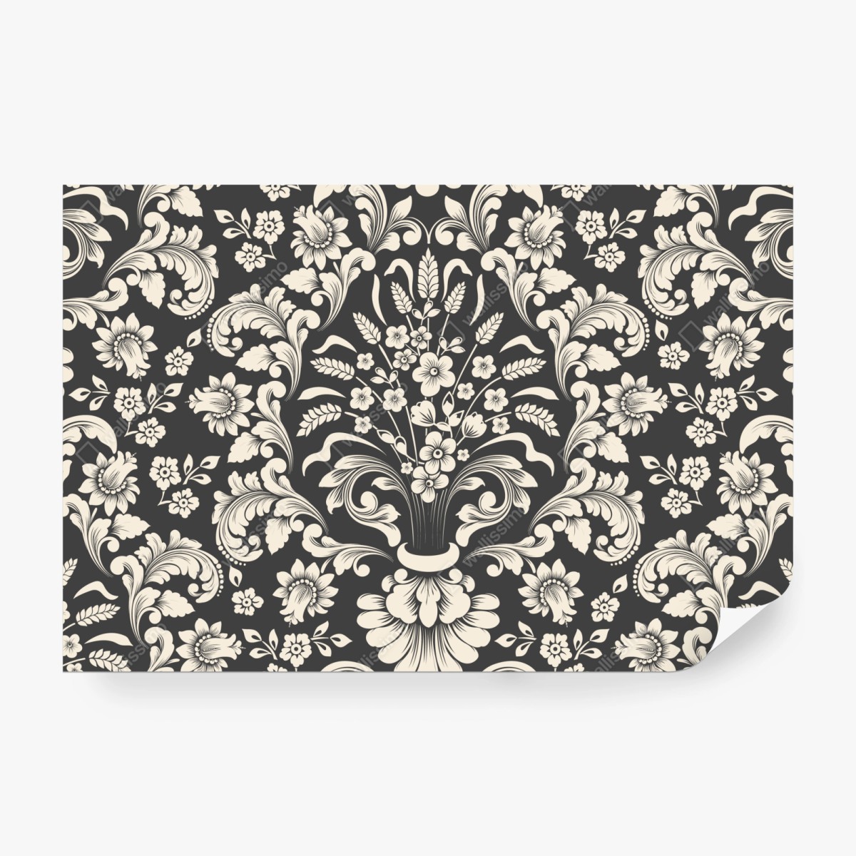 Fototapeta vintage kwiatowy wzór damask – Wallissimo® Fototapeta vintage kwiatowy wzór damask – Wallissimo®