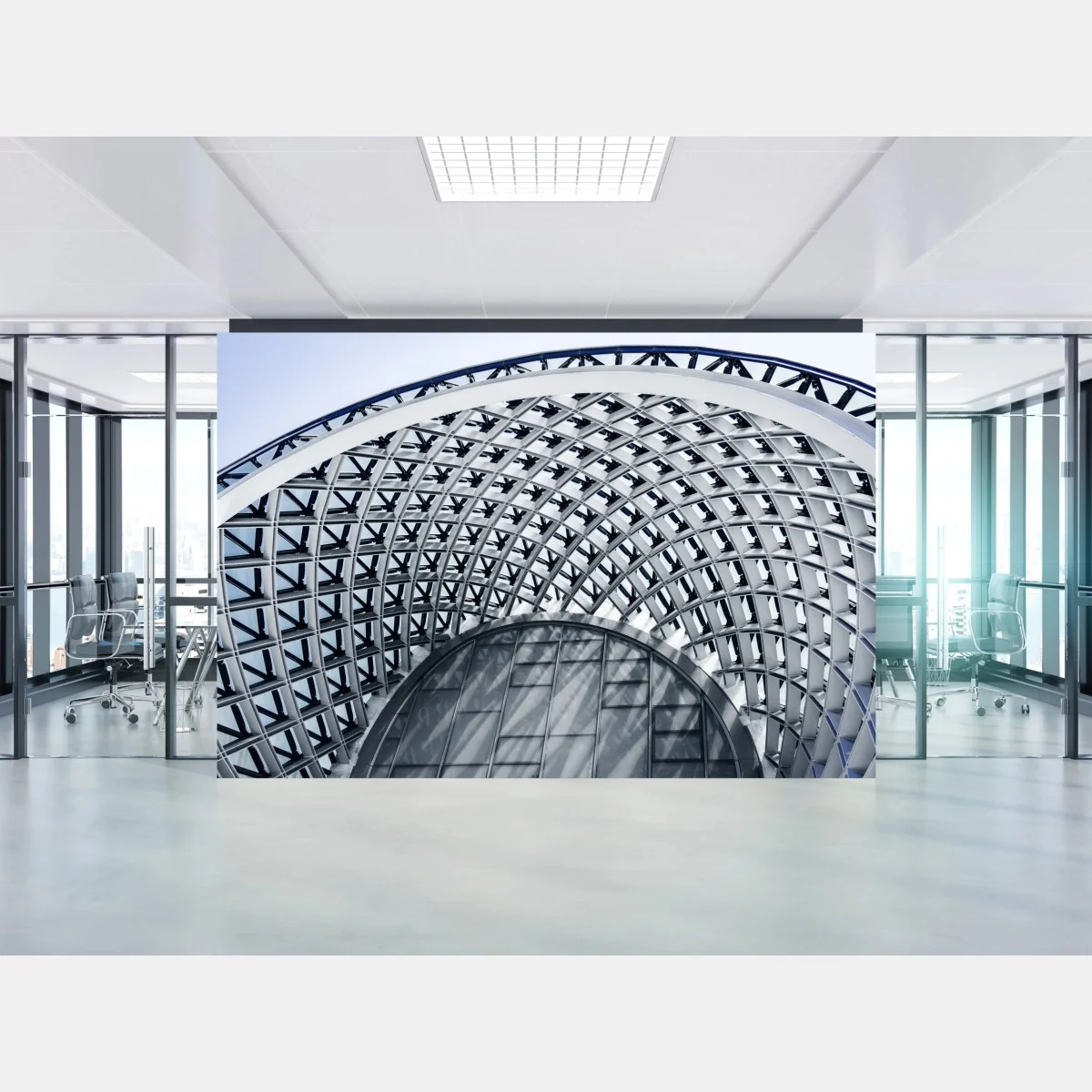 Fototapeta geometryczny łuk nowoczesnej architektury – Wallissimo® Fototapeta geometryczny łuk nowoczesnej architektury – Wallissimo®