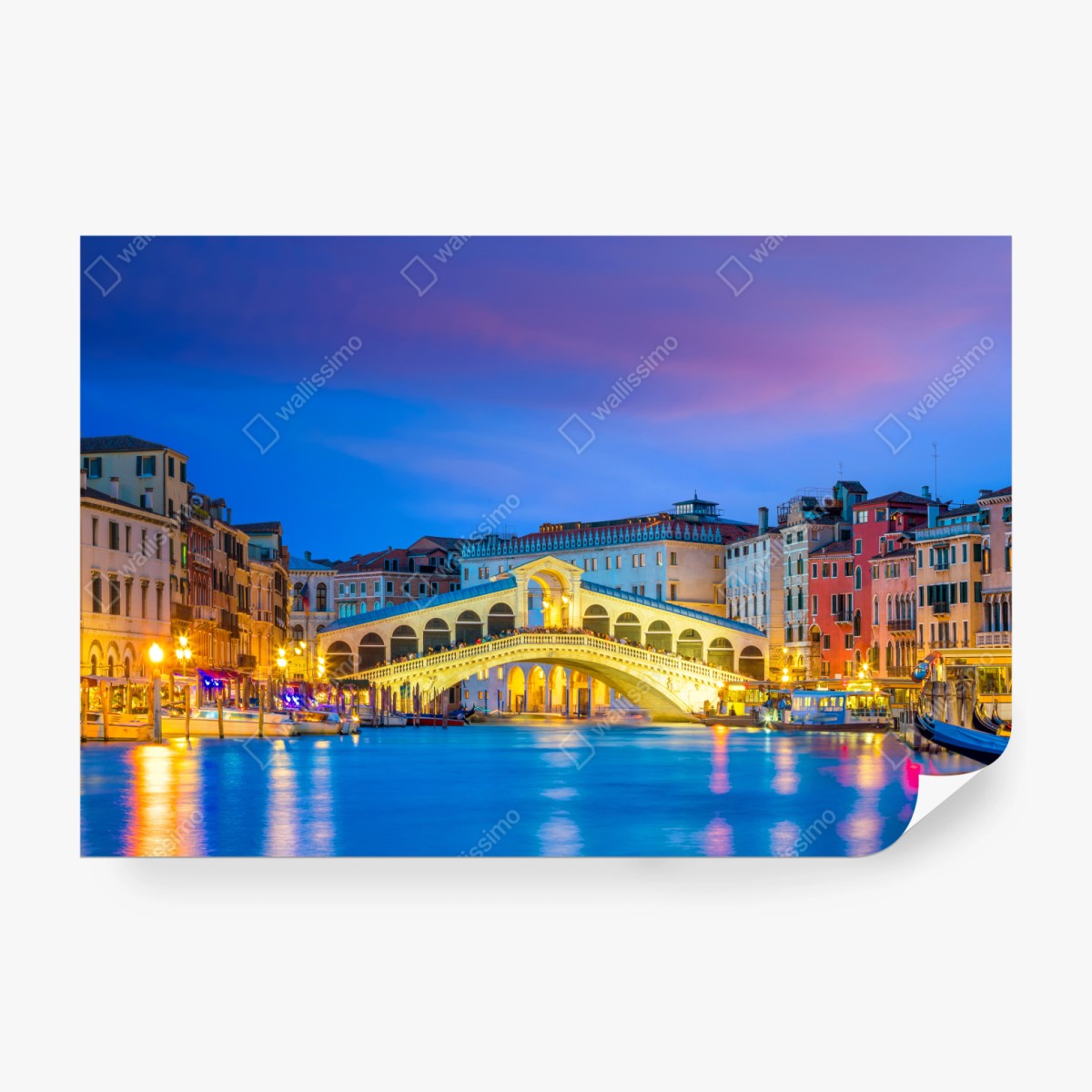 Fototapeta most Rialto o zmierzchu, Wenecja – Wallissimo® Fototapeta most Rialto o zmierzchu, Wenecja – Wallissimo®
