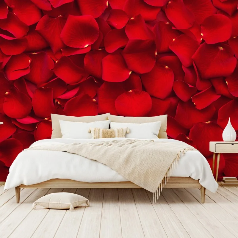 Fototapeta czerwone płatki róż tło – Wallissimo® Fototapeta czerwone płatki róż tło – Wallissimo®