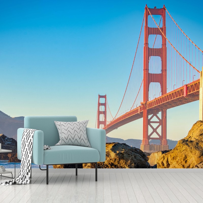 Fototapeta most Golden Gate nad zatoką San Francisco – Wallissimo® Fototapeta most Golden Gate nad zatoką San Francisco – Wallissimo®