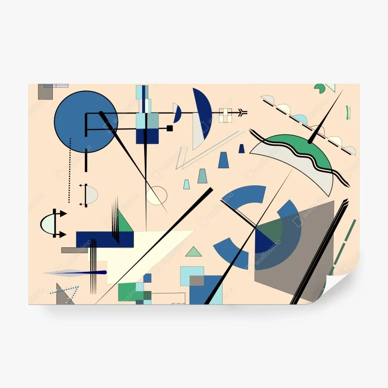 Fototapeta pastelowa geometryczna mozaika – Wallissimo®