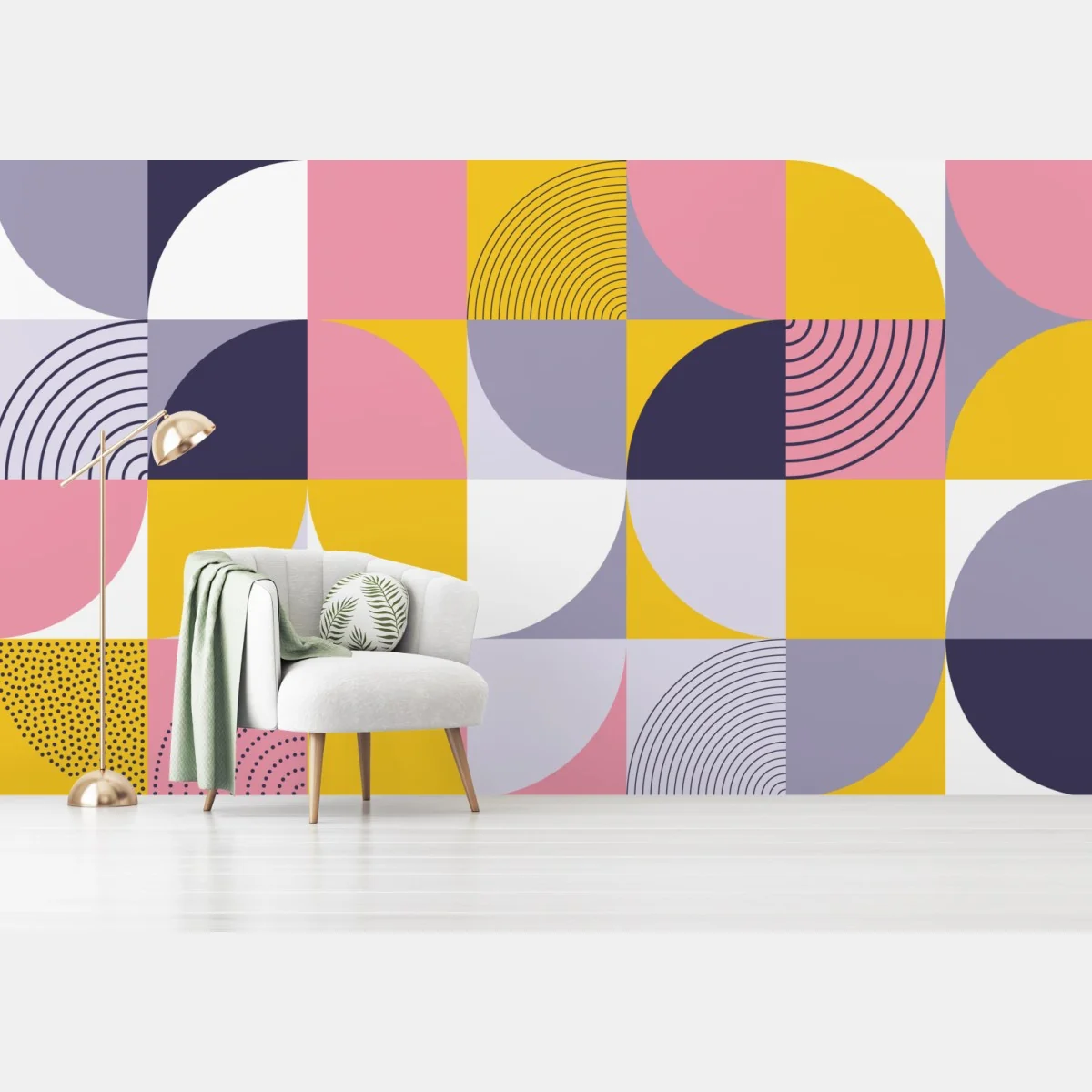 Fototapeta pastelowa geometryczna mozaika – Wallissimo® Fototapeta pastelowa geometryczna mozaika – Wallissimo®