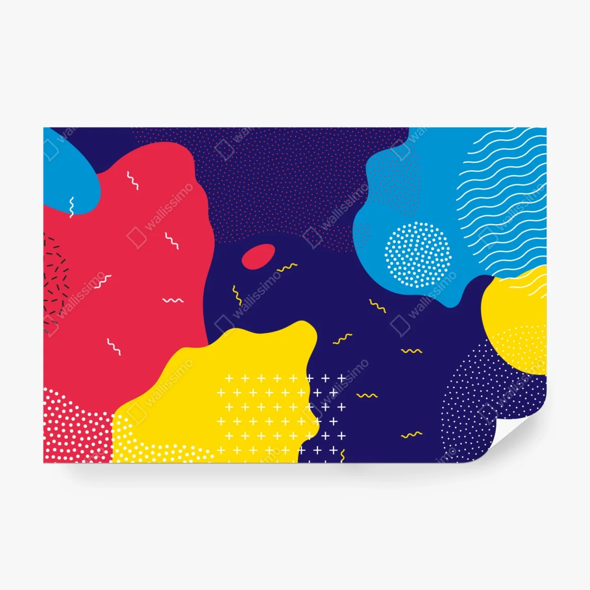Fototapeta żywy abstrakcyjny wzór kształtów – Wallissimo® Fototapeta żywy abstrakcyjny wzór kształtów – Wallissimo®
