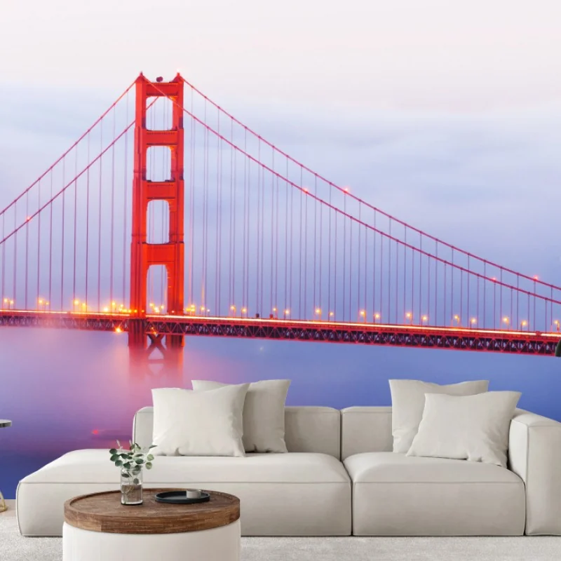 Fototapeta Golden Gate most we mgle – Wallissimo® Fototapeta Golden Gate most we mgle – Wallissimo®