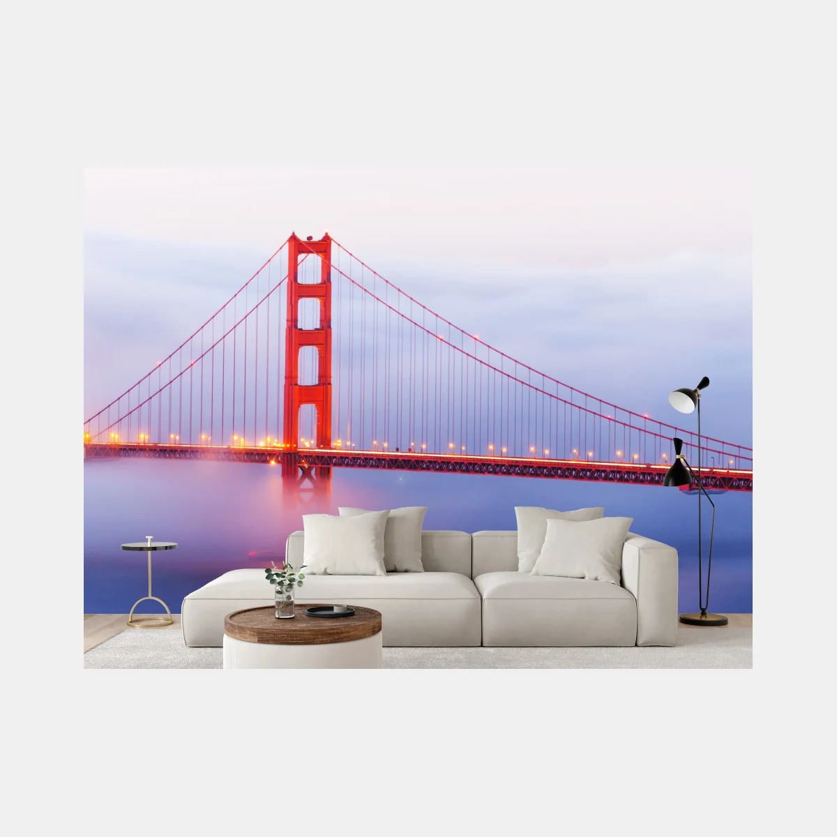 Fototapeta Golden Gate most we mgle – Wallissimo® Fototapeta Golden Gate most we mgle – Wallissimo®