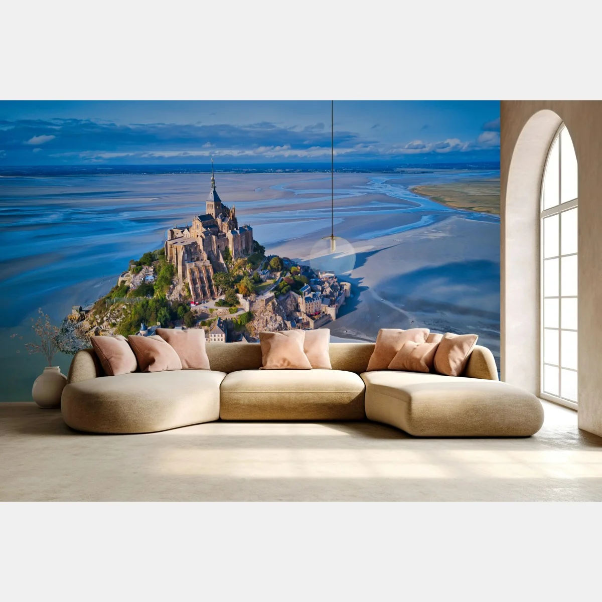 Fototapeta Mont Saint-Michel widok z lotu ptaka – Wallissimo® Fototapeta Mont Saint-Michel widok z lotu ptaka – Wallissimo®