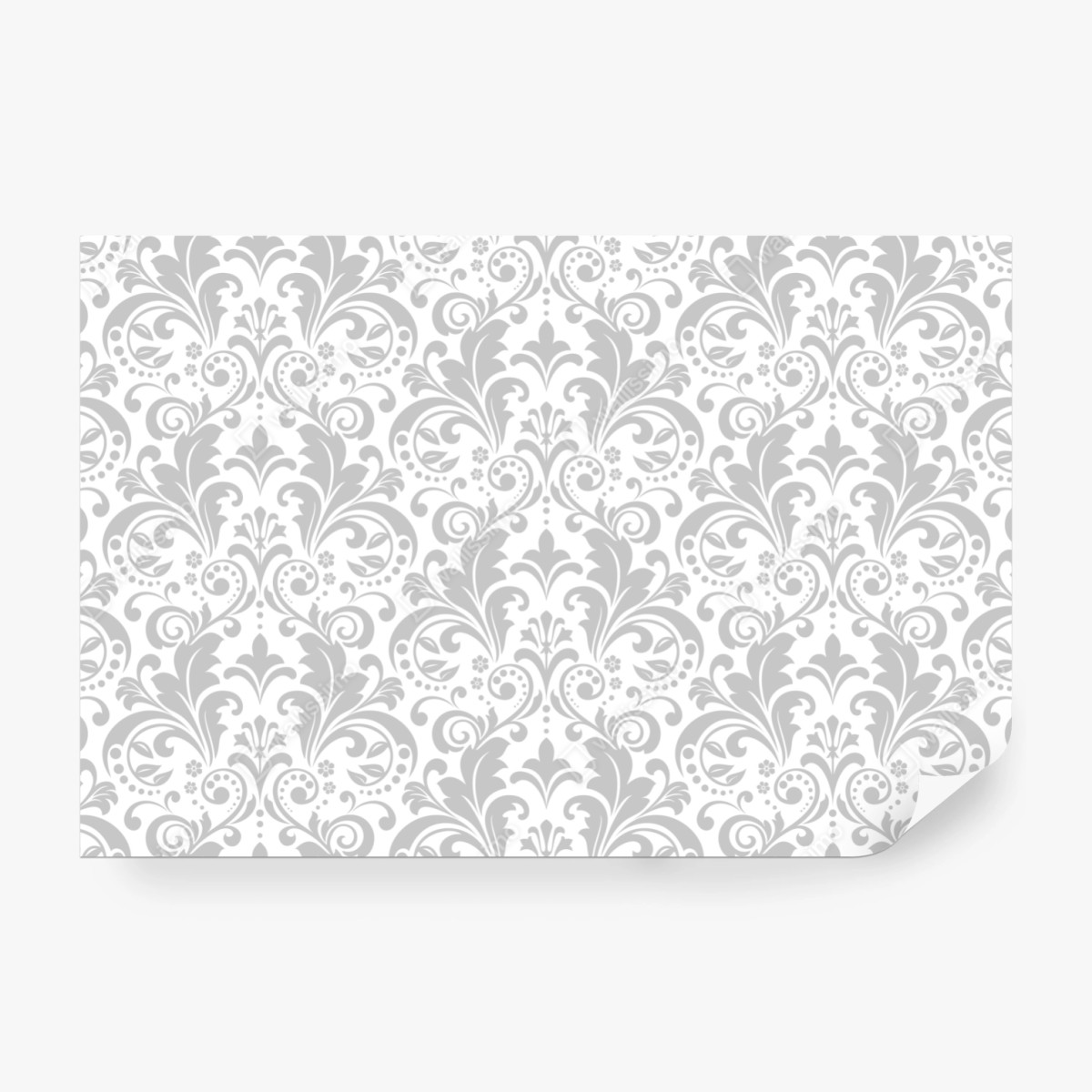 Fototapeta elegancki szary wzór damasceński – Wallissimo® Fototapeta elegancki szary wzór damasceński – Wallissimo®