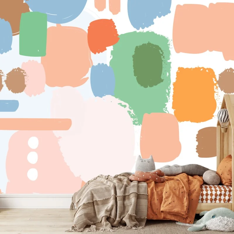 Fototapeta pastelowy wzór pociągnięć pędzla – Wallissimo® Fototapeta pastelowy wzór pociągnięć pędzla – Wallissimo®