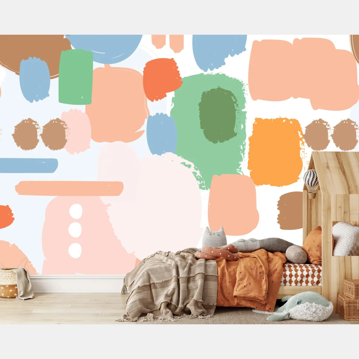 Fototapeta pastelowy wzór pociągnięć pędzla – Wallissimo® Fototapeta pastelowy wzór pociągnięć pędzla – Wallissimo®