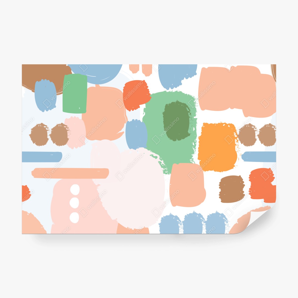 Fototapeta pastelowy wzór pociągnięć pędzla – Wallissimo® Fototapeta pastelowy wzór pociągnięć pędzla – Wallissimo®