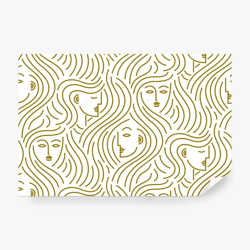 Fototapeta wzór z piórami w granacie i różu – Wallissimo®