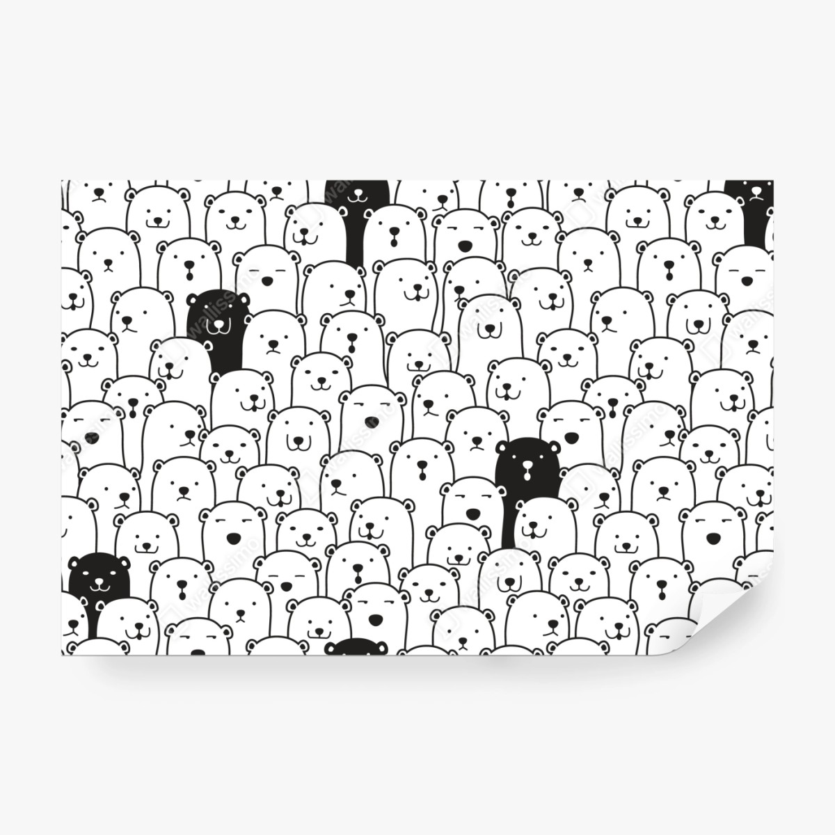 Fototapeta uroczy wzór z misiami – Wallissimo® Fototapeta uroczy wzór z misiami – Wallissimo®
