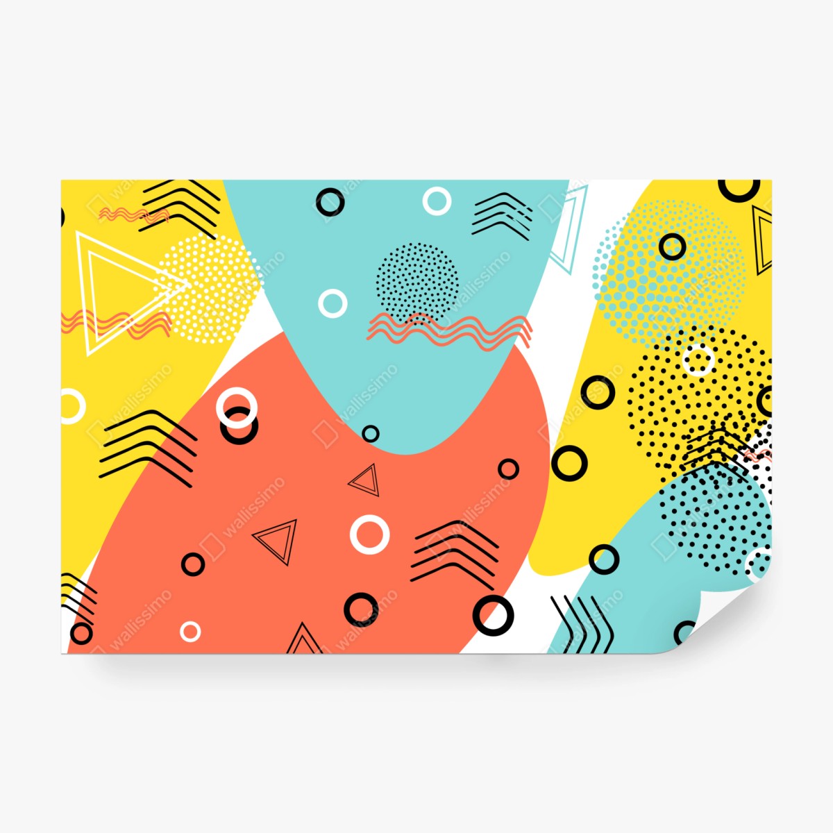 Fototapeta radosny geometryczny wzór – Wallissimo® Fototapeta radosny geometryczny wzór – Wallissimo®