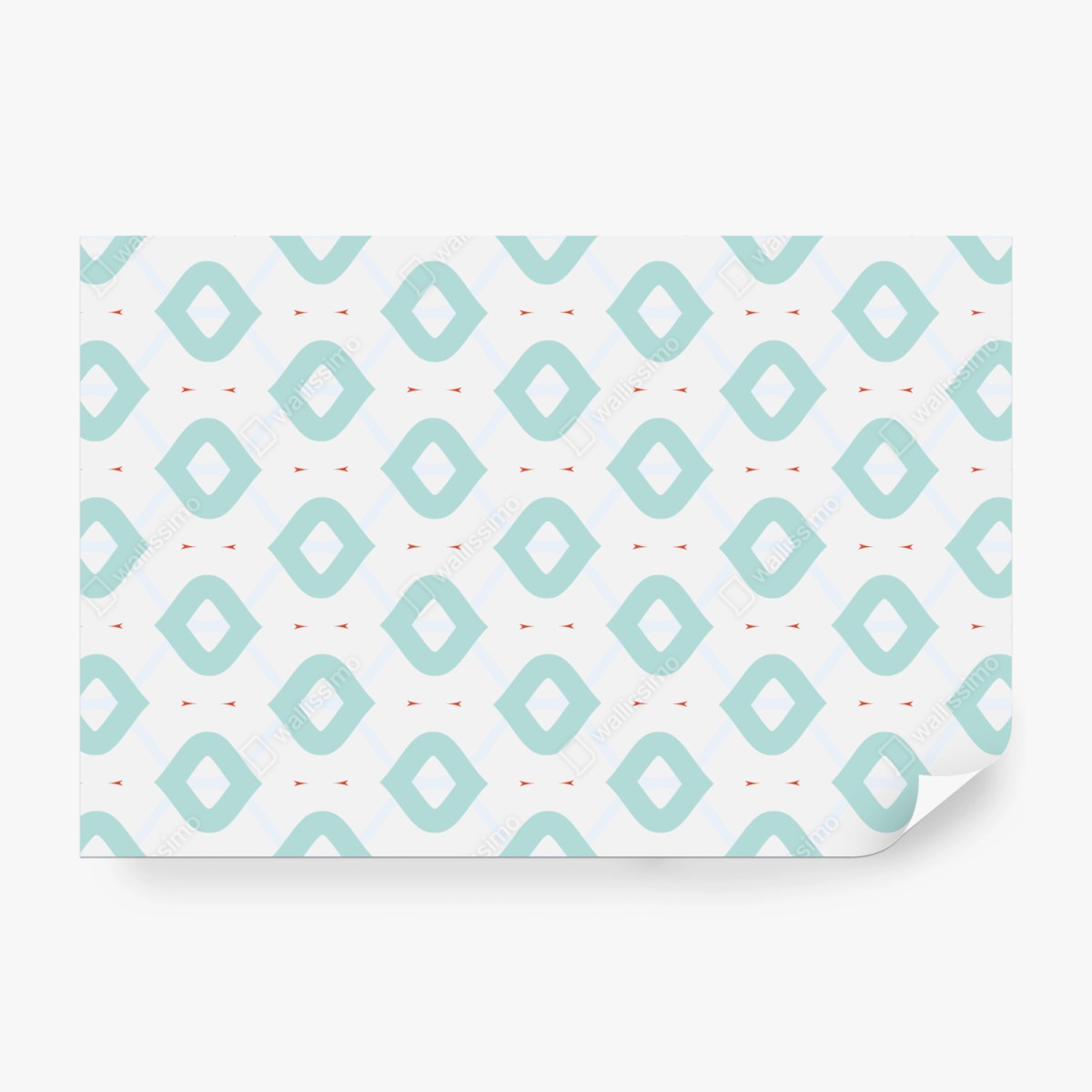 Fototapeta turkusowy geometryczny wzór rombów – Wallissimo® Fototapeta turkusowy geometryczny wzór rombów – Wallissimo®