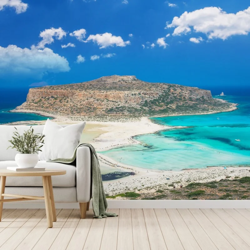 Fototapeta Balos plaża i turkusowa laguna – Wallissimo® Fototapeta Balos plaża i turkusowa laguna – Wallissimo®