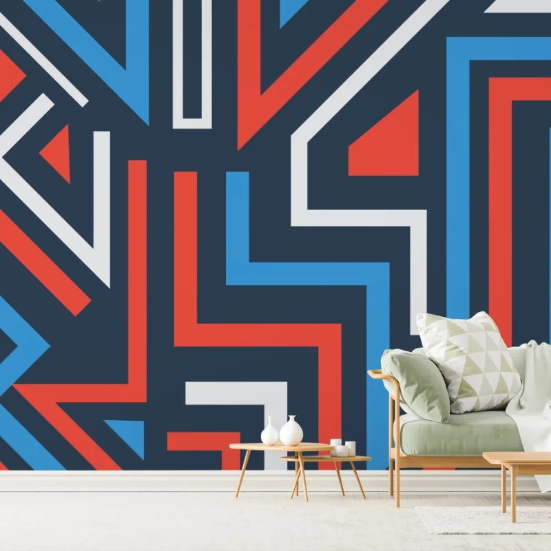Fototapeta odważne geometryczne linie – Wallissimo® Fototapeta odważne geometryczne linie – Wallissimo®