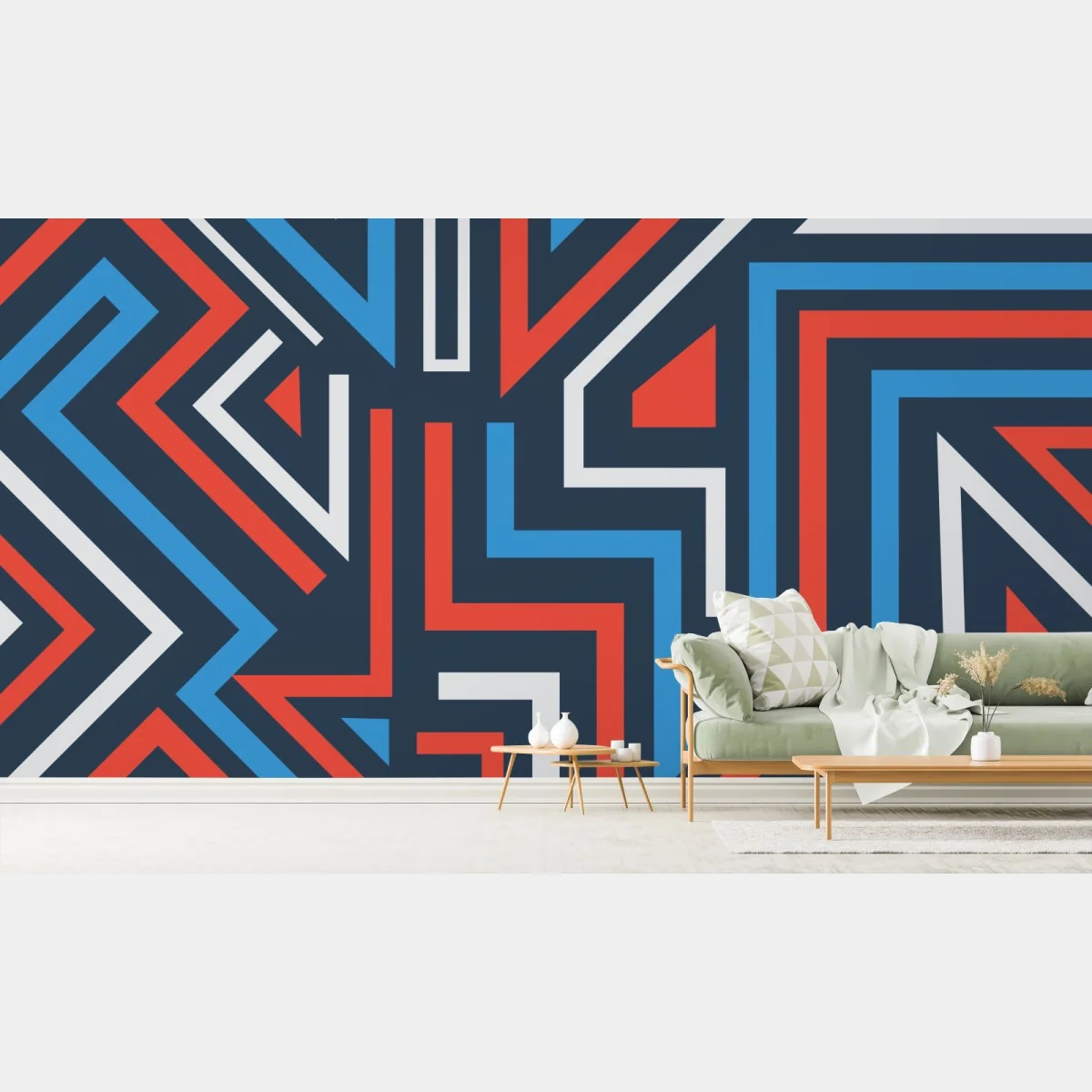 Fototapeta odważne geometryczne linie – Wallissimo® Fototapeta odważne geometryczne linie – Wallissimo®