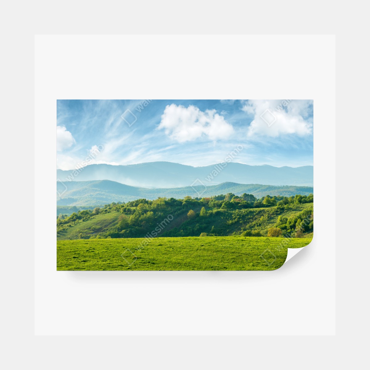 Fototapeta panorama wiosennych gór Rumunii – Wallissimo® Fototapeta panorama wiosennych gór Rumunii – Wallissimo®