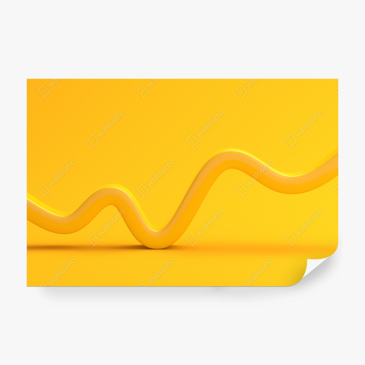 Fototapeta słoneczna żółta 3d krzywa abstrakcyjna – Wallissimo® Fototapeta słoneczna żółta 3d krzywa abstrakcyjna – Wallissimo®