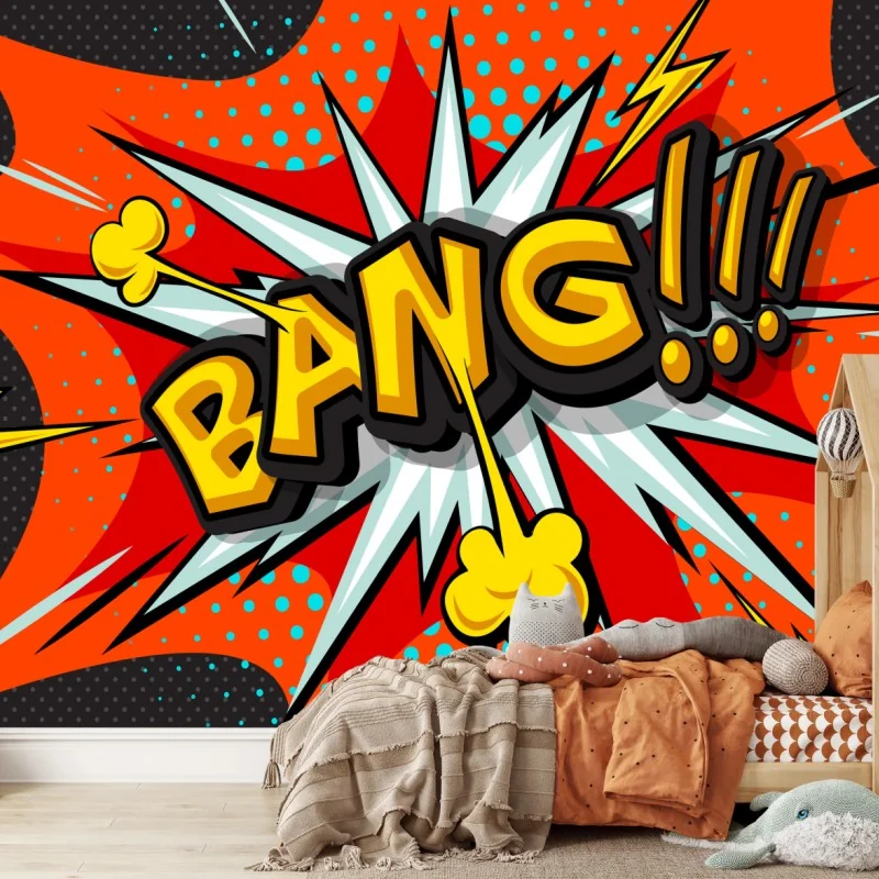 Fototapeta komiksowa eksplozja pop art – Wallissimo® Fototapeta komiksowa eksplozja pop art – Wallissimo®