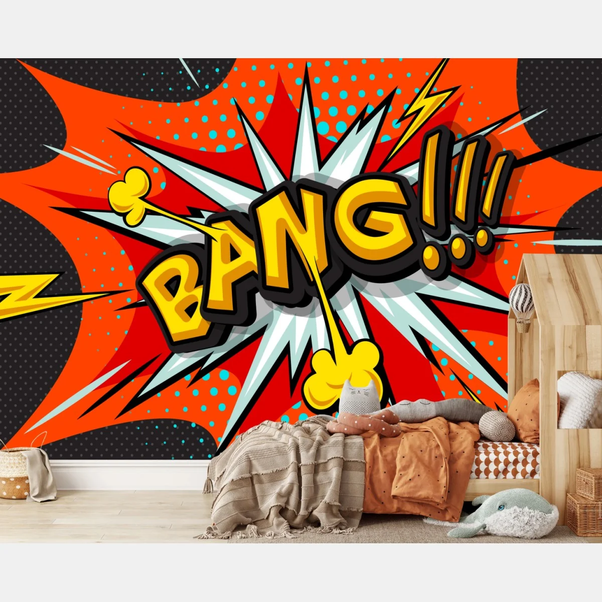 Fototapeta komiksowa eksplozja pop art – Wallissimo® Fototapeta komiksowa eksplozja pop art – Wallissimo®