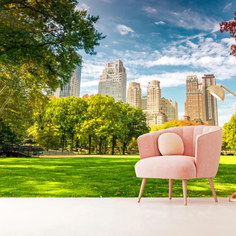 Fototapeta Central Park jesienna panorama – Wallissimo® Fototapeta Central Park jesienna panorama – Wallissimo®