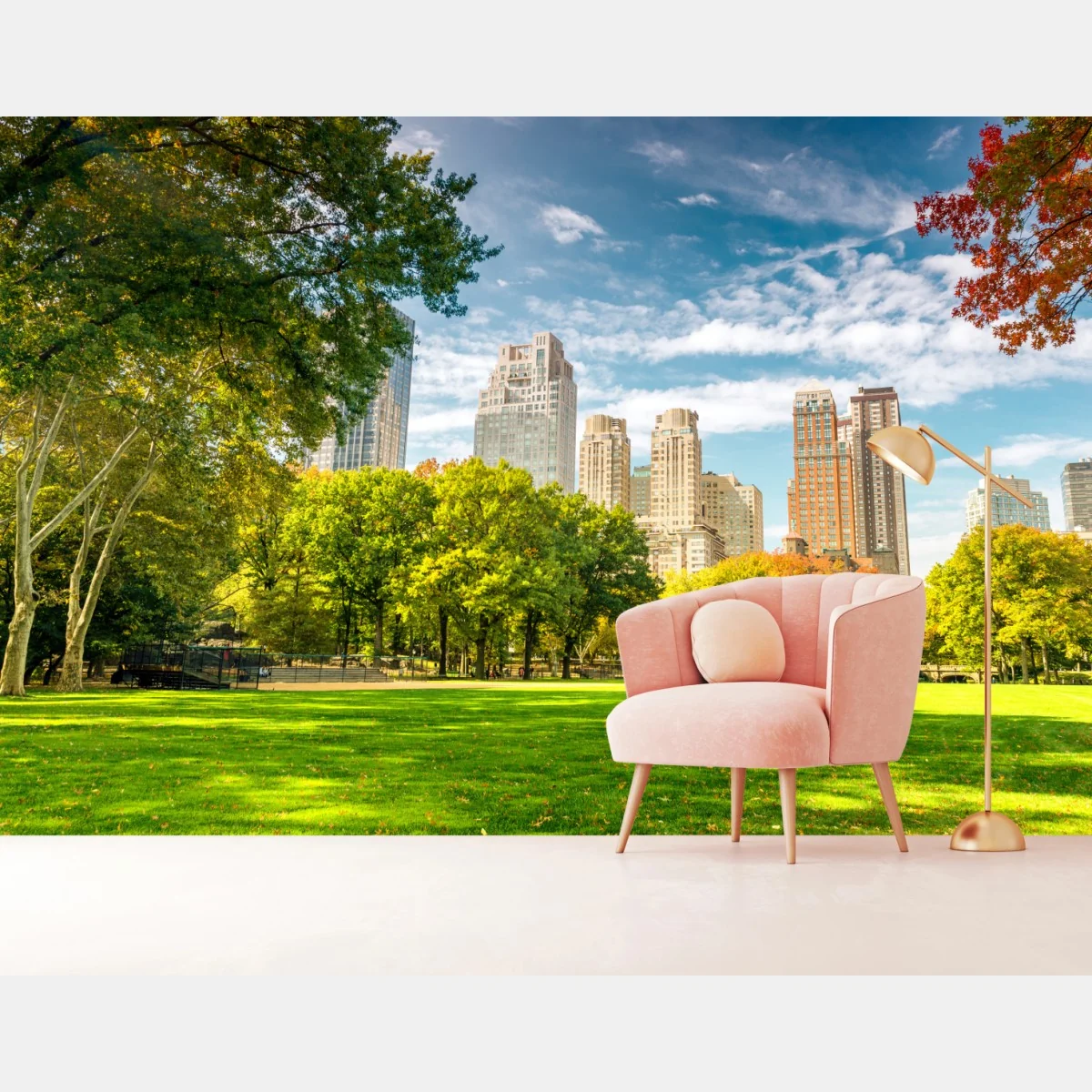 Fototapeta Central Park jesienna panorama – Wallissimo® Fototapeta Central Park jesienna panorama – Wallissimo®