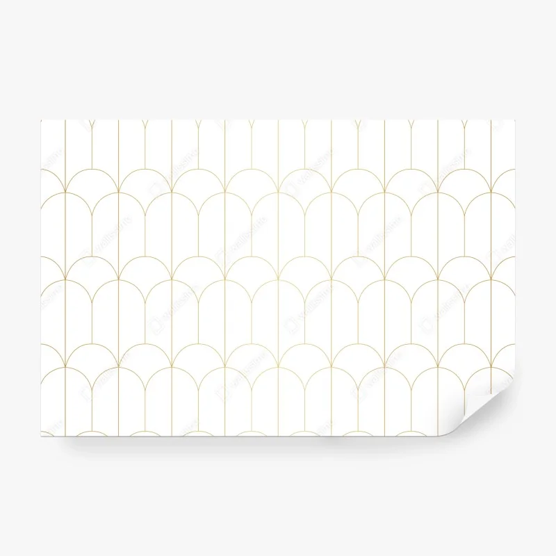 Fototapeta mglisty iglasty las z wodospadem – Wallissimo®