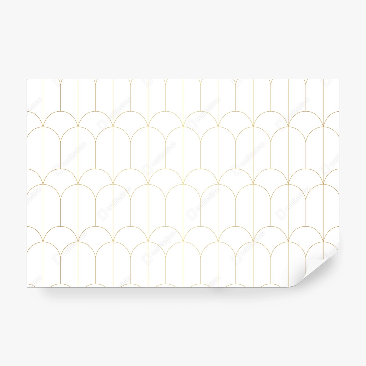 Fototapeta złoty art deco łukowy wzór – Wallissimo® Fototapeta złoty art deco łukowy wzór – Wallissimo®