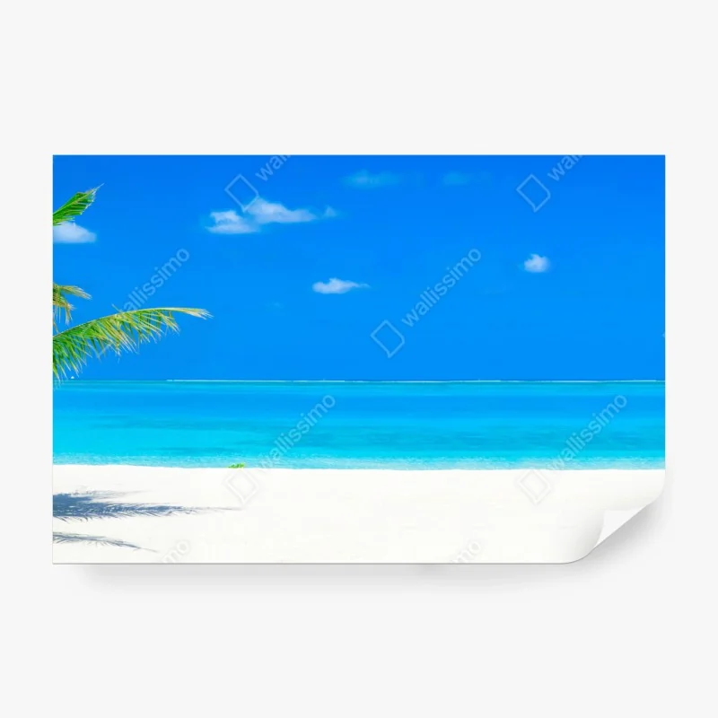 Fototapeta złoty wzór liści - bezszwowy motyw – Wallissimo®