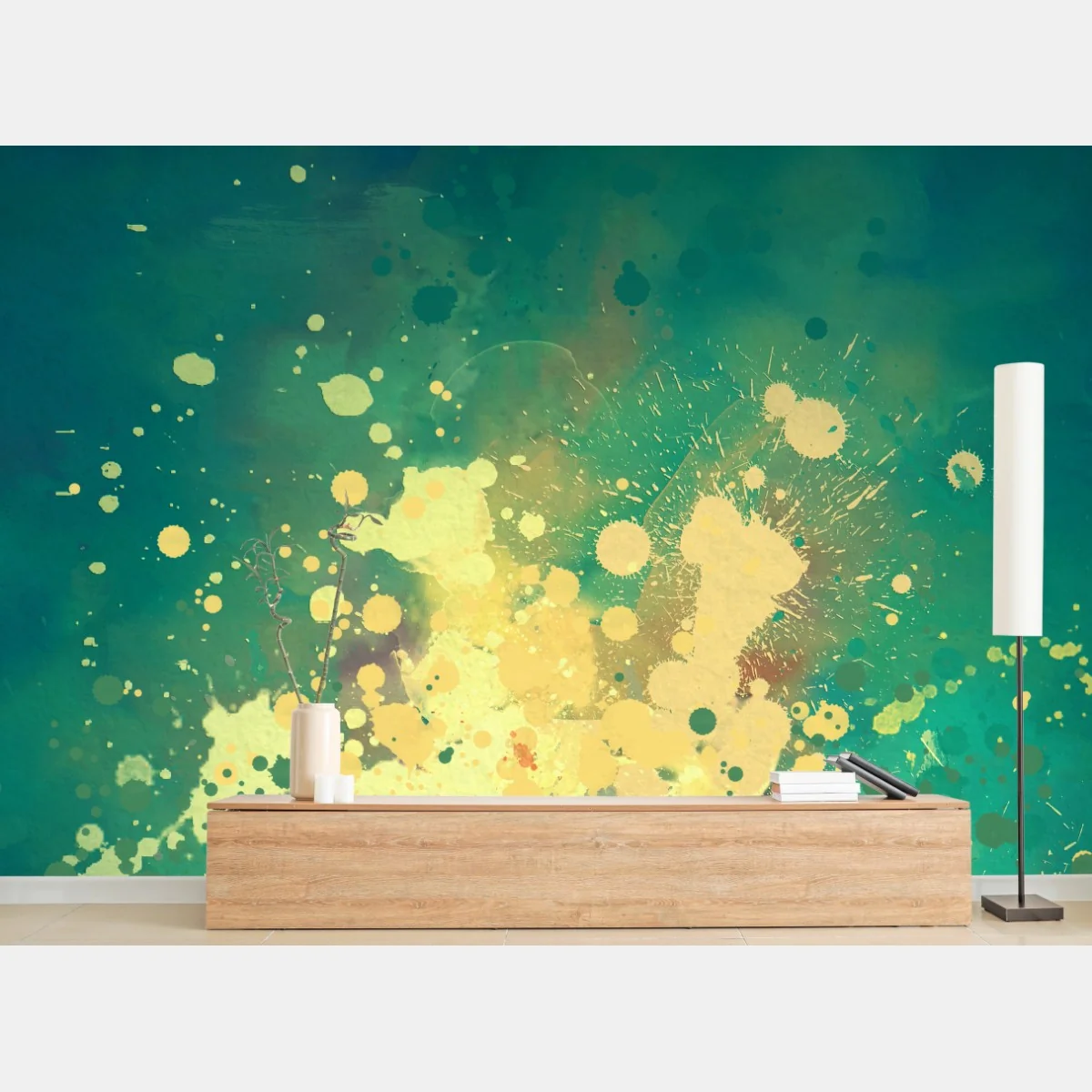 Fototapeta turkusowy wybuch akwareli abstrakcja – Wallissimo® Fototapeta turkusowy wybuch akwareli abstrakcja – Wallissimo®